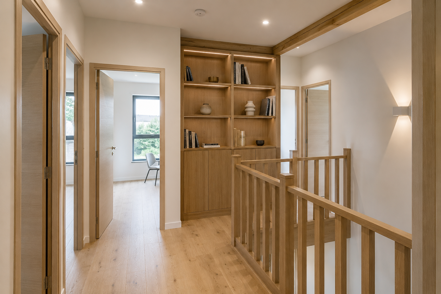 Menuiserie intérieure avec escalier et agencement sur mesure